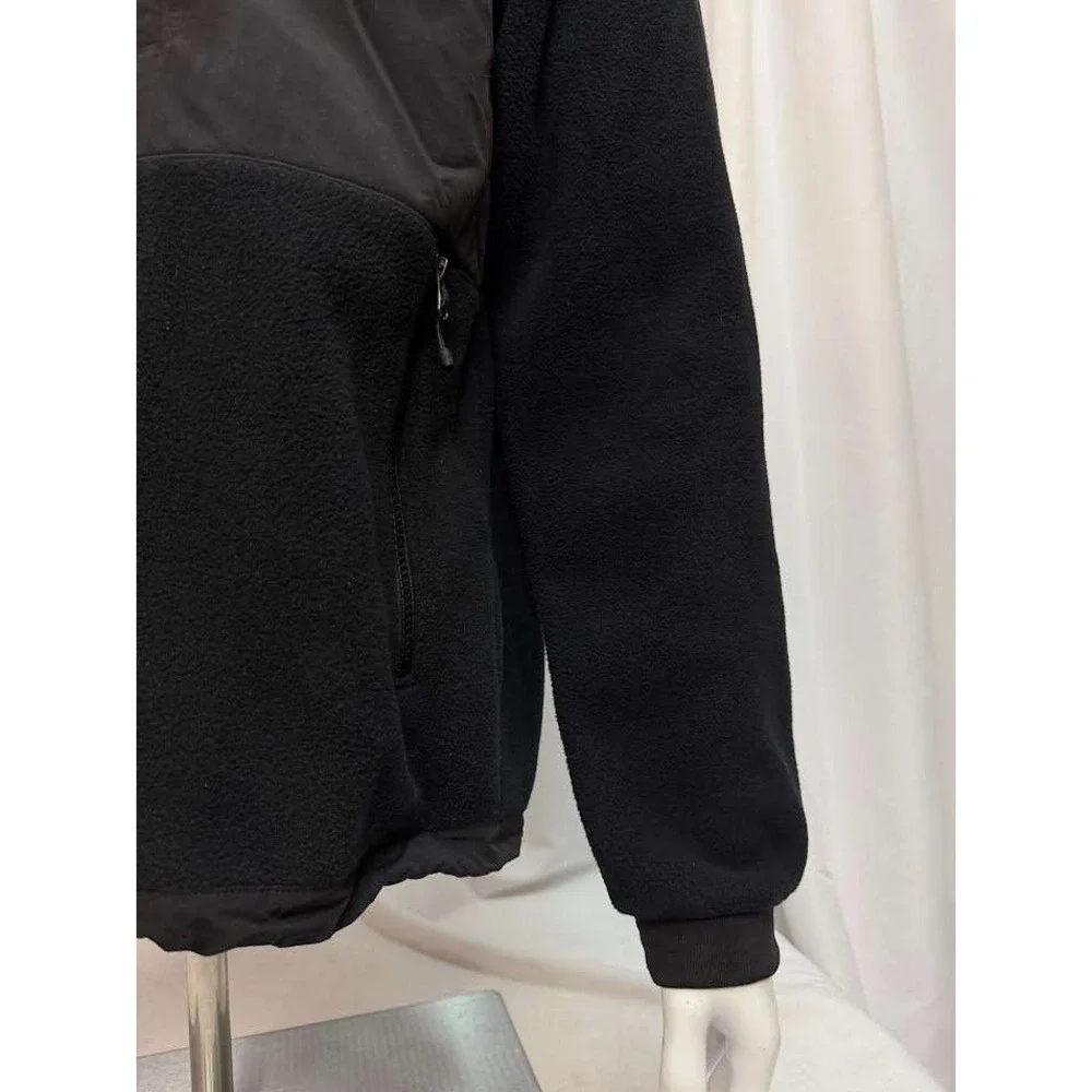 The North Face Denali 2 Hoodie Mens Medium TNF Black Fleece Full Zip Jacket NEW